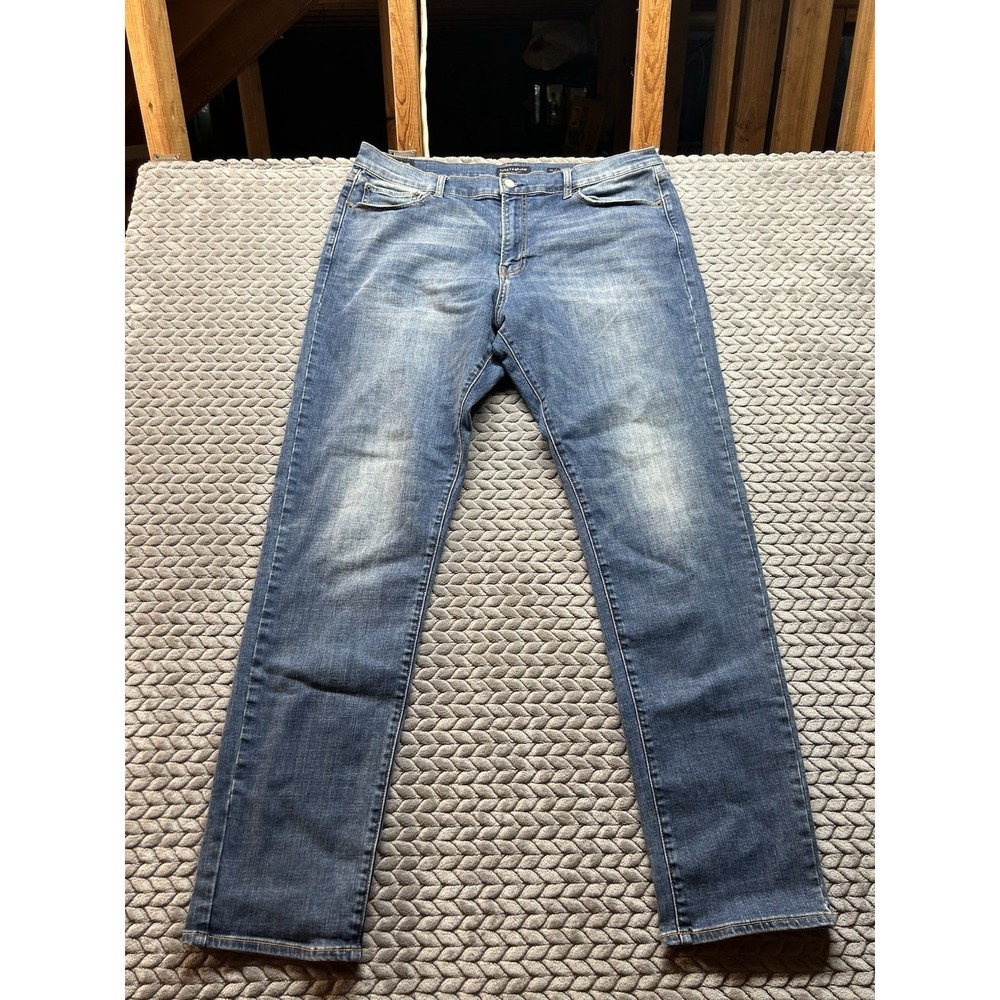 Lucky Brand 410 Athletic Slim Jeans Mens 40x34 Blue Stretch Denim
